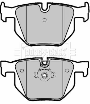 BORG & BECK Комплект тормозных колодок, дисковый тормоз BBP1961